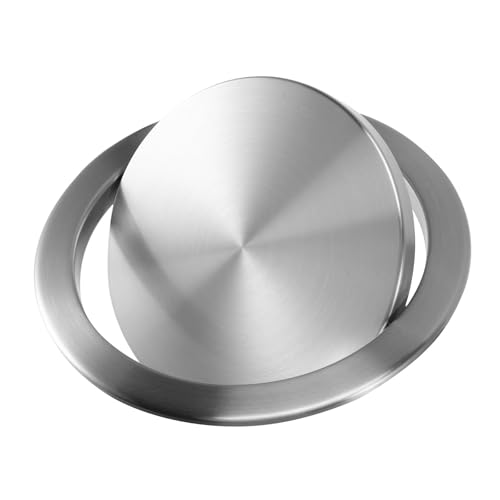 YZDKR Müllklappendeckel aus Edelstahl, Mülleimer-Abdeckung, bündiger Einbau-Mülldeckel mit Balance-Schwingklappe for die Küchenarbeitsplatte für Küchenarbeitsplatte von YZDKR