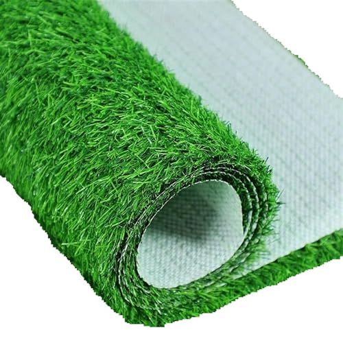 YZDKR Outdoor Kunstrasen Gras Teppich Garten Verschlüsselter grüner Teppich Innenterrasse Außen Kunstrasen für Außenbereiche(0.5x2m-01) von YZDKR