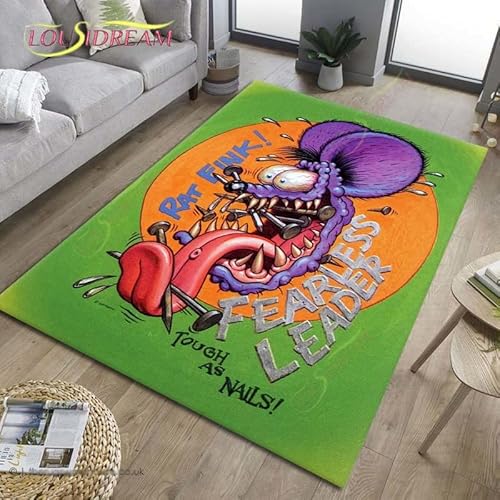 YZGAH Fashion Rat Fink Carpets and Rug Living Room Bedroom Large Area Soft Carpet Home Children's Room Floor Mat Decorative H4266 120X180Cm YZGAH Fashion Rat Fink Carpets and Rug Living Room Bedroom Large Area Soft Carpet Home Children's Room Floor Mat Decorative H4266 120X180Cm von YZGAH