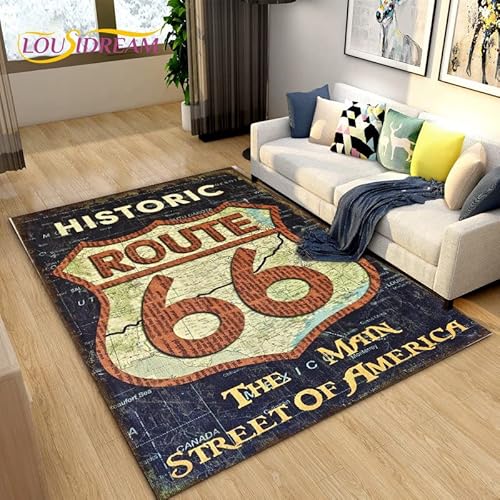 YZGAH Historische Route 66, Mother Road, Mãe Estrada Bereich Teppich, Teppich Teppich Für Zu Hause Wohnzimmer Schlafzimmer Sofa Fußmatte Dekor, rutschfeste Bodenmatte P6170 40X60Cm YZGAH Historische Route 66, Mother Road, Mãe Estrada Bereich Teppich, Teppich Teppich Für Zu Hause Wohnzimmer Schlafzimmer Sofa Fußmatte Dekor, rutschfeste Bodenmatte P6170 40X60Cm von YZGAH