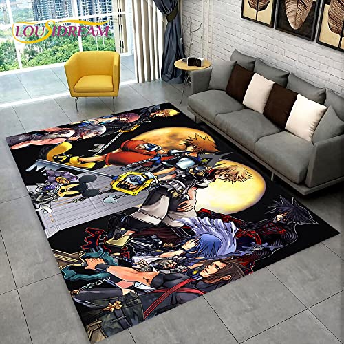 YZGAH Kingdom Hearts Game Gamer Bereich Teppich Groß, Teppich Teppich Für Wohnzimmer Schlafzimmer Sofa Fußmatte Dekoration, Kinder Spielen rutschfeste Bodenmatte P2422 140X200Cm YZGAH Kingdom Hearts Game Gamer Bereich Teppich Groß, Teppich Teppich Für Wohnzimmer Schlafzimmer Sofa Fußmatte Dekoration, Kinder Spielen rutschfeste Bodenmatte P2422 140X200Cm von YZGAH