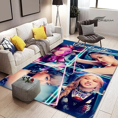 YZGAH Korean Idol Group Print Teppich Für Wohnzimmer, Niedlich, rutschfest, Schlafzimmer, Fotografie, Requisiten, Geburtstagsgeschenk, I5538, 50 X 70 cm von YZGAH