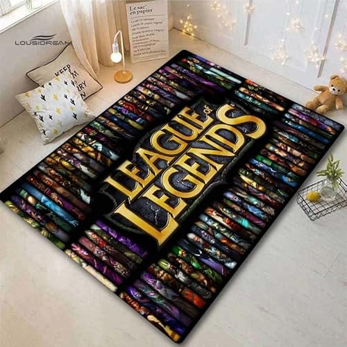 YZGAH League of Legends Spielteppich Für Wohnzimmer Fußmatte Eingang F4296 50X70Cm von YZGAH