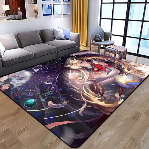 YZGAH Sailor Moon Bedruckter Teppich Für Wohnzimmer, Heimdekoration, Sofa, Tisch, rutschfest, Stuhlkissen, Großer Salonteppich, I4777, 100 X 160 cm von YZGAH