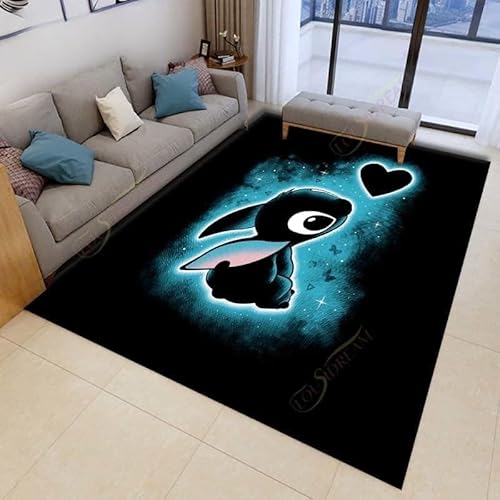 YZGAH Stitch Rugs Mode 3D-Druck Anime Matte Cartoon Wohnzimmer Schlafzimmer Großflächiger Weicher Teppich Home Kinderzimmer Bodenmatte H2720 40X60Cm YZGAH Stitch Rugs Mode 3D-Druck Anime Matte Cartoon Wohnzimmer Schlafzimmer Großflächiger Weicher Teppich Home Kinderzimmer Bodenmatte H2720 40X60Cm von YZGAH