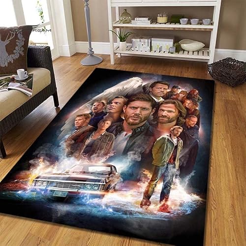YZGAH Supernatural Movie Characters Carpet Area Rug Für Wohnzimmer Teppiche Und Vorleger Für Zuhause Wohnzimmer Eingangstürmatte F4028 80X120Cm YZGAH Supernatural Movie Characters Carpet Area Rug Für Wohnzimmer Teppiche Und Vorleger Für Zuhause Wohnzimmer Eingangstürmatte F4028 80X120Cm von YZGAH