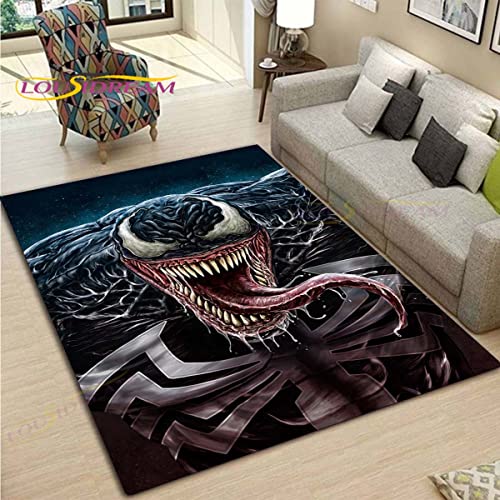 YZGAH Venom Pattern Teppiche Wohnzimmer Anti-Rutsch-Teppich Kinder Schlafzimmer Matten Yogamatte Großer Teppich Dekor H5175 120X180Cm von YZGAH