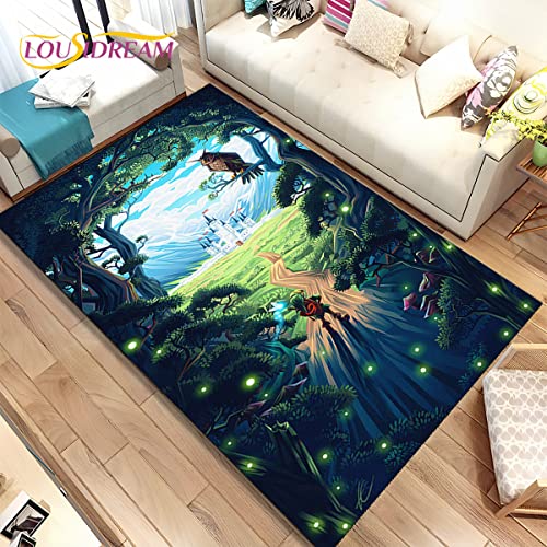 YZGAH Z-Zelda2 Link Game Gamer Area Teppich Groß, Teppich Teppich Für Wohnzimmer Schlafzimmer Sofa Fußmatte Dekoration, Kinder Spielen rutschfeste Bodenmatte P5800 60X90Cm von YZGAH