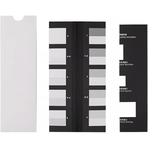 Textil-Farbechtheitsprüfkarte, Textil-Farbgraukarte, Standard-Grauskala zur Beurteilung von Flecken, 5-stufige Farbechtheit, für Trocken-Nass-Reibechtheit oder Oberflächenstabilitätstest Textil-Farbechtheitsprüfkarte, Textil-Farbgraukarte, Standard-Grauskala zur Beurteilung von Flecken, 5-stufige Farbechtheit, für Trocken-Nass-Reibechtheit oder Oberflächenstabilitätstest von YZHYYDS