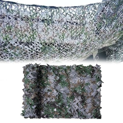3D Woodland Tarnnetz 1.5x8m - Sichtschutz & Tarnung, UV-beständig für Garten, Camping, Überleben, Gartenpartys, Sichtschutz für Pavillon von YZJL