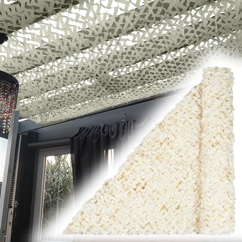 Tarnnetz Beige 210D 8X13m Großrolle Camouflage Netz Tarnung Net Sonnenschutznetze für Camping Mottoparty-Dekoration Autoabdeckung Outdoor Sichtschutz Tarnnetz Beige 210D 8X13m Großrolle Camouflage Netz Tarnung Net Sonnenschutznetze für Camping Mottoparty-Dekoration Autoabdeckung Outdoor Sichtschutz von YZJL