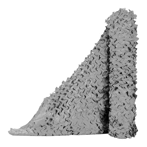 Tarnnetz Graues 2x3m Camouflage Netz Tarnung Net Sonnenschutznetz für Jagd Autodeckung Gartenzaun Mottoparty schmücken Sonnenschutz(Color：Graues,Size:2 * 3m/6.6 * 10ft) von YZJL