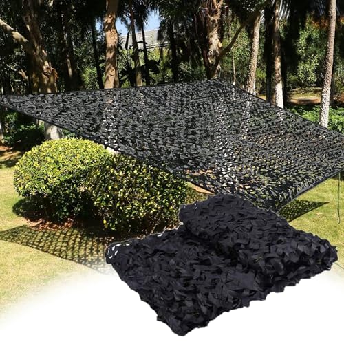 Tarnnetz Schwarz 210D 8X9m Großrolle Camouflage Netz Tarnung Net Sonnenschutznetze für Camping Mottoparty-Dekoration Autoabdeckung Outdoor Sichtschutz Tarnnetz Schwarz 210D 8X9m Großrolle Camouflage Netz Tarnung Net Sonnenschutznetze für Camping Mottoparty-Dekoration Autoabdeckung Outdoor Sichtschutz von YZJL