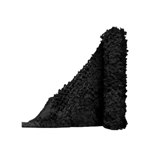 Tarnnetz Schwarzes 10x25m Camouflage Netz Woodland Jagd Tarnung Net für Jagd Autodeckung Gartenzaun Mottoparty schmücken Sonnenschutz(Color：Schwarzes,Size:10 * 25m/33 * 82ft) von YZJL