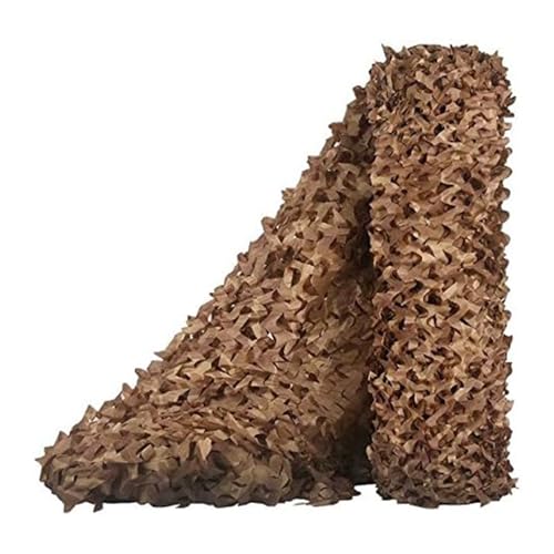 Wüstentarnnetz Tarnnetz 10x25m Camouflage Netz Verstecktes Tarnung Net für Jagd Autodeckung Gartenzaun Mottoparty schmücken Sonnenschutz(Color：Wüstenfarbe,Size:10 * 25m/33 * 82ft) von YZJL