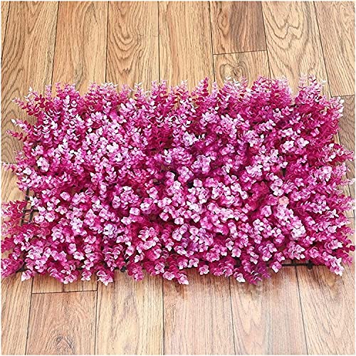 YZJL Kunstblumen &-Pflanzen 24''X 16'' Künstliche Buchsbaumplatten UV-geschütztes Grün Outdoor Indoor Garten Hinterhof Zaun Topiary Hedge Pflanzendekor Gartensichtschutz(Color:B) von YZJL