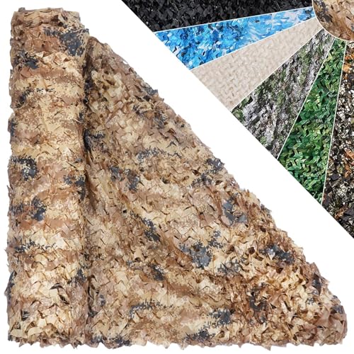YZJL Tarnnetz 210D Oxford-Stoff Camouflage Netz für Jagd, Militär Tarnung & Sichtschutz, Hochwertiges Army CamoTarnung Net, Perfekt für Outdoor, Camping, Schießen, Zeltüberdachung, Garten, Deko von YZJL