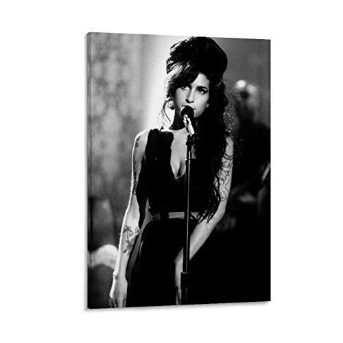 YZLI Amy Winehouse Leinwand-Kunst-Poster und Wandkunstdruck, modernes Familienschlafzimmer, 30 x 45 cm von YZLI