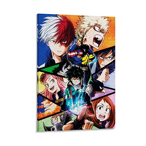 YZLI Anime My Hero Academia III Leinwand-Kunstposter und Wandkunstdruck, modernes Familienschlafzimmer, 30 x 45 cm von YZLI