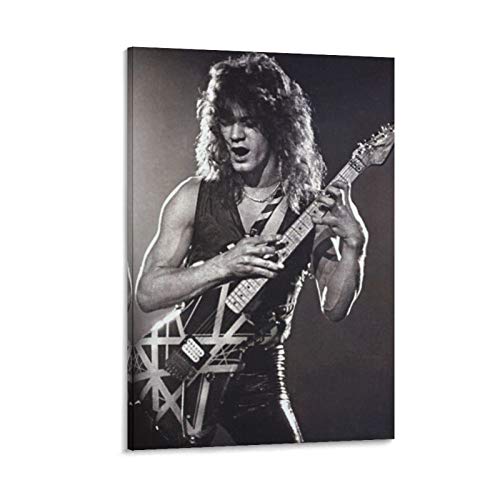 YZLI Kunstdruck auf Leinwand, Motiv: Songwriter Gitarrist, Eddie Van Halen, 50 x 75 cm von YZLI