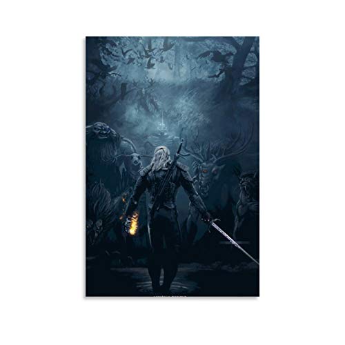 YZLI The Witcher 3 Gwent Karte Kunst Poster Dekorative Malerei Leinwand Wand Kunst Wohnzimmer Poster Schlafzimmer Gemälde 60 x 90 cm von YZLI