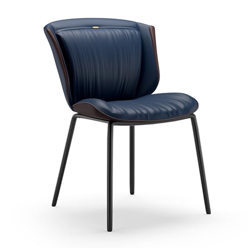 Leichter Luxus-Esszimmerstuhl, Schlichter Moderner Freizeitstuhl mit Rückenlehne, Farblich Abgestimmtes Design, Verbessert das Raumgefühl, Geeignet for Küche, Restaurant, Lounge, Verhandlungsraum(Blue von YZMJXNYY