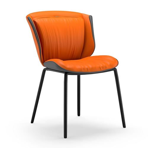 Leichter Luxus-Esszimmerstuhl, Schlichter Moderner Freizeitstuhl mit Rückenlehne, Farblich Abgestimmtes Design, Verbessert das Raumgefühl, Geeignet for Küche, Restaurant, Lounge, Verhandlungsraum(Oran von YZMJXNYY