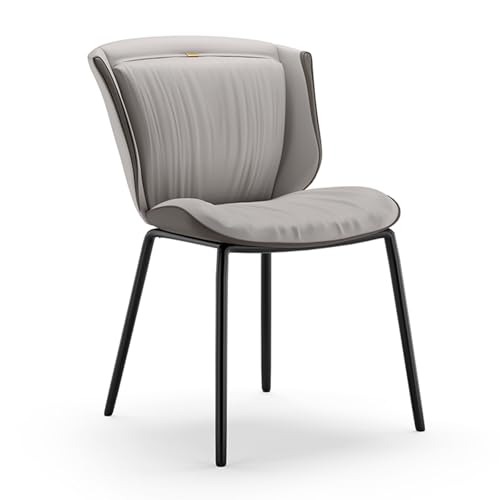 Leichter Luxus-Esszimmerstuhl, Schlichter Moderner Freizeitstuhl mit Rückenlehne, Farblich Abgestimmtes Design, Verbessert das Raumgefühl, Geeignet for Küche, Restaurant, Lounge, Verhandlungsraum(Whit von YZMJXNYY