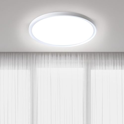 YZNAHRE Deckenleuchte 48W, IP44 Wasserfest, Ø36.5cm, Feuchtraumleuchte Badezimmer Lampe, Kaltweiß Rund Lamp Deckenlampen Küchenlampe kellerlampe Decke für Flur Wohnzimmer Balkon Garage YZNAHRE Deckenleuchte 48W, IP44 Wasserfest, Ø36.5cm, Feuchtraumleuchte Badezimmer Lampe, Kaltweiß Rund Lamp Deckenlampen Küchenlampe kellerlampe Decke für Flur Wohnzimmer Balkon Garage von YZNAHRE
