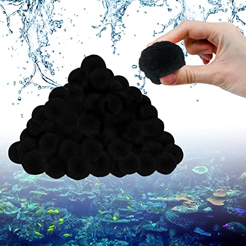 YZNAHRE Filter Balls Filterbälle für Sandfilteranlage Schwimmbad, 700g Schwarz Filterballs Kann 25 kg Filtersand Ersetzen von YZNAHRE