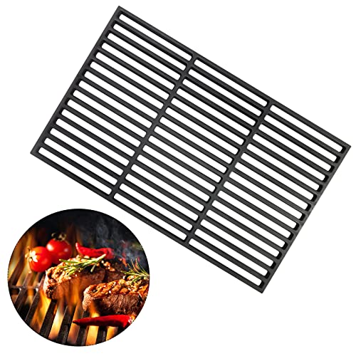 YZNAHRE Gusseisen Grillrost, Rechteck Gussrost Emailliert Grill, Zubehör für BBQ, Massiv und Emailliert, Grillplatten für Gasgrill und Holzkohlegrill, Größen (54 x 34 cm) von YZNAHRE