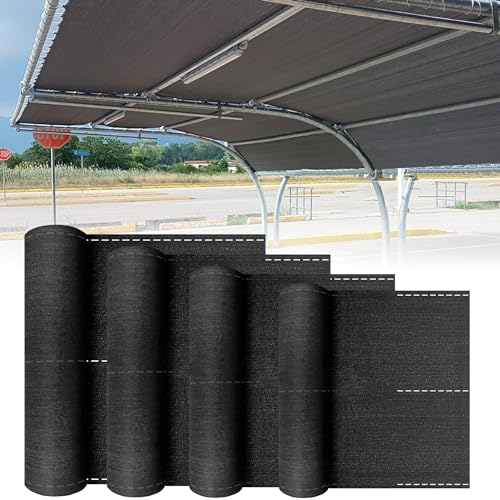 YZNAHRE HDPE Schattennetz Zaunblende Tennisblende, 1,2x10m Anthrazit Schattiernetz Gewebe Netz, Sonnenschutz Sichtschutz Windschutz für Garten Balkon Gewächshaus von YZNAHRE