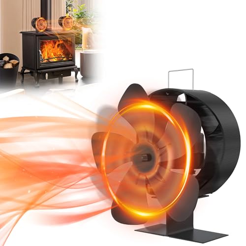 YZNAHRE Ofenventilator Kaminventilator, Wärmebetriebener,Schwenkbarer Kaminventilator mit 5 Blätter, Leise Wärmezirkulation, Stromloser Holzofenventilator für Kamin- und Holzöfen YZNAHRE Ofenventilator Kaminventilator, Wärmebetriebener,Schwenkbarer Kaminventilator mit 5 Blätter, Leise Wärmezirkulation, Stromloser Holzofenventilator für Kamin- und Holzöfen von YZNAHRE