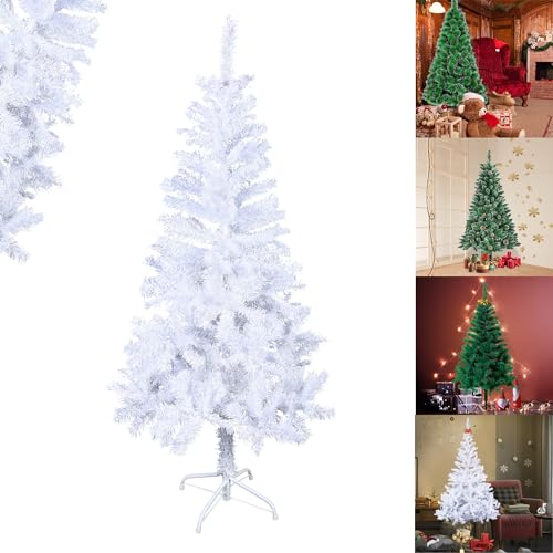 Yznahre 210cm Künstlicher Weihnachtsbaum Tannenbaum mit Ständer, Weiß PVC Christbaum Dekobaum für Weihnachten-Dekoration Yznahre 210cm Künstlicher Weihnachtsbaum Tannenbaum mit Ständer, Weiß PVC Christbaum Dekobaum für Weihnachten-Dekoration von YZNAHRE