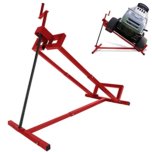 Yznahre Hebevorrichtung Rasentraktor Universal - 45° Neigung Verstellbar Hebevorrichtung Hebebühne Reinigungshilfe für Rasentraktor Rasentraktorheber Aufsitzmäher Heber bis 400KG - Rot Yznahre Hebevorrichtung Rasentraktor Universal - 45° Neigung Verstellbar Hebevorrichtung Hebebühne Reinigungshilfe für Rasentraktor Rasentraktorheber Aufsitzmäher Heber bis 400KG - Rot von YZNAHRE