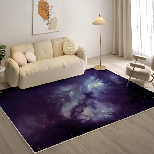 Traum Teppich Galaxis Teppiche, Weich Kurzflor & Waschbar & rutschfest Fussmatte Innen, Easy Clean Teppichs 120x180 cm fürs Wohnzimmer, Schlafzimmer und Esszimmer Traum Teppich Galaxis Teppiche, Weich Kurzflor & Waschbar & rutschfest Fussmatte Innen, Easy Clean Teppichs 120x180 cm fürs Wohnzimmer, Schlafzimmer und Esszimmer von YZQGLHP
