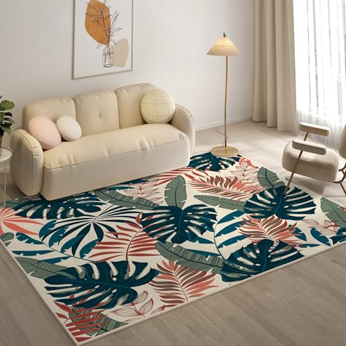 YZQGLHP BananenbläTter Teppich Anlage Teppiche, Weich Kurzflor & Waschbar & rutschfest Fussmatte Innen, Easy Clean Teppichs 140x200 cm fürs Wohnzimmer, Schlafzimmer und Esszimmer YZQGLHP BananenbläTter Teppich Anlage Teppiche, Weich Kurzflor & Waschbar & rutschfest Fussmatte Innen, Easy Clean Teppichs 140x200 cm fürs Wohnzimmer, Schlafzimmer und Esszimmer von YZQGLHP