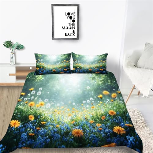 YZQGLHP Bettwäsche-Set für Doppelbett | Weiche Baumwollmischung | 200x200 cm für Paare von YZQGLHP