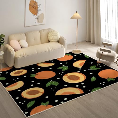 YZQGLHP Blatt Teppich Pfirsich Teppiche, Weich Kurzflor & Waschbar & rutschfest Fussmatte Innen, Easy Clean Teppichs 100x200 cm fürs Wohnzimmer, Schlafzimmer und Esszimmer YZQGLHP Blatt Teppich Pfirsich Teppiche, Weich Kurzflor & Waschbar & rutschfest Fussmatte Innen, Easy Clean Teppichs 100x200 cm fürs Wohnzimmer, Schlafzimmer und Esszimmer von YZQGLHP
