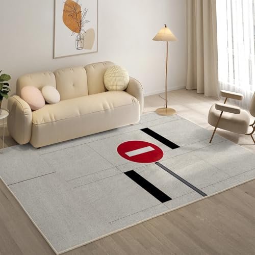 YZQGLHP Geometrie Teppich Abstrakt Teppiche, Weich Kurzflor & Waschbar & rutschfest Fussmatte Innen, Easy Clean Teppichs 60x90 cm fürs Wohnzimmer, Schlafzimmer und Esszimmer von YZQGLHP