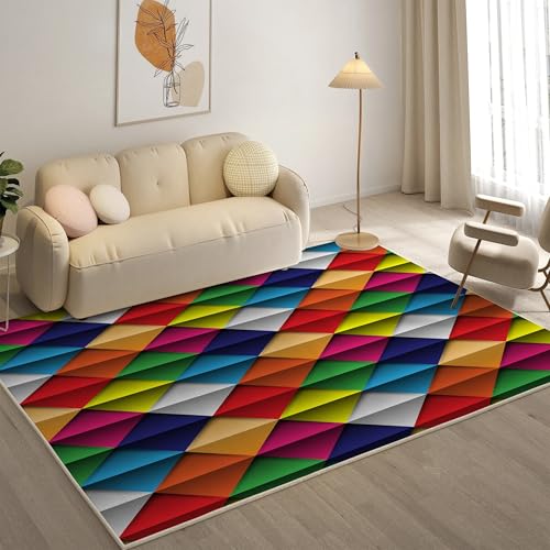 YZQGLHP Geometrie Teppich Linie Teppiche, Weich Kurzflor & Waschbar & rutschfest Fussmatte Innen, Easy Clean Teppichs 60x90 cm fürs Wohnzimmer, Schlafzimmer und Esszimmer YZQGLHP Geometrie Teppich Linie Teppiche, Weich Kurzflor & Waschbar & rutschfest Fussmatte Innen, Easy Clean Teppichs 60x90 cm fürs Wohnzimmer, Schlafzimmer und Esszimmer von YZQGLHP