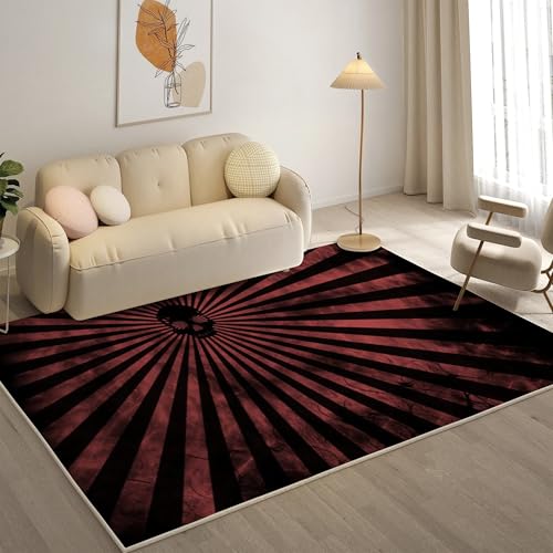 YZQGLHP Linie Teppich Skeleton Teppiche, Weich Kurzflor & Waschbar & rutschfest Fussmatte Innen, Easy Clean Teppichs 160x230 cm fürs Wohnzimmer, Schlafzimmer und Esszimmer YZQGLHP Linie Teppich Skeleton Teppiche, Weich Kurzflor & Waschbar & rutschfest Fussmatte Innen, Easy Clean Teppichs 160x230 cm fürs Wohnzimmer, Schlafzimmer und Esszimmer von YZQGLHP