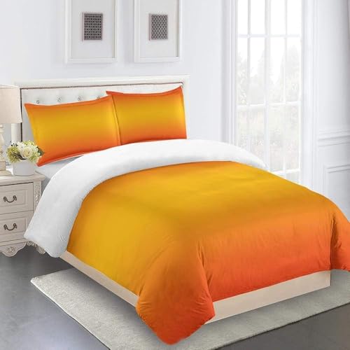 YZQGLHP Sonnenuntergang Bettwäsche 200x220 Orange Weich und Bügelfreie Bettbezug Set mit 2 Kissenbezüge 80x80 cm, 110g Mikrofaser Bettwäsche-Sets mit Reißverschluss YZQGLHP Sonnenuntergang Bettwäsche 200x220 Orange Weich und Bügelfreie Bettbezug Set mit 2 Kissenbezüge 80x80 cm, 110g Mikrofaser Bettwäsche-Sets mit Reißverschluss von YZQGLHP