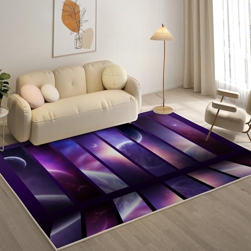 YZQGLHP Universum Teppich Sternenhimmel Teppiche, Weich Kurzflor & Waschbar & rutschfest Fussmatte Innen, Easy Clean Teppichs 100x200 cm fürs Wohnzimmer, Schlafzimmer und Esszimmer YZQGLHP Universum Teppich Sternenhimmel Teppiche, Weich Kurzflor & Waschbar & rutschfest Fussmatte Innen, Easy Clean Teppichs 100x200 cm fürs Wohnzimmer, Schlafzimmer und Esszimmer von YZQGLHP
