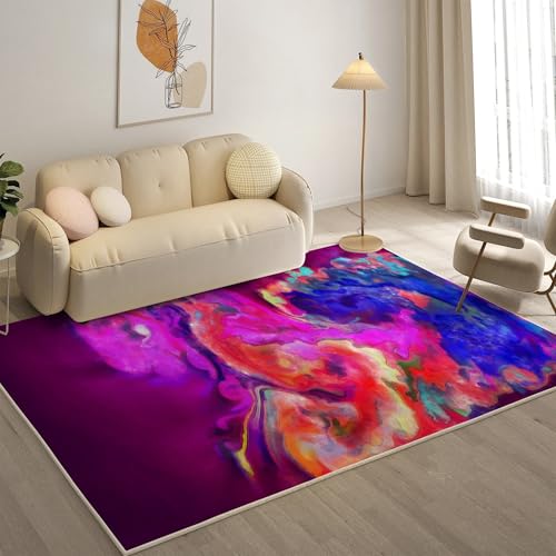 YZQGLHP Vektor Teppich Abstrakt Teppiche, Weich Kurzflor & Waschbar & rutschfest Fussmatte Innen, Easy Clean Teppichs 60x90 cm fürs Wohnzimmer, Schlafzimmer und Esszimmer von YZQGLHP