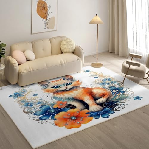 YZQGLHP Winde Teppich Fuchs Teppiche, Weich Kurzflor & Waschbar & rutschfest Fussmatte Innen, Easy Clean Teppichs 120x180 cm fürs Wohnzimmer, Schlafzimmer und Esszimmer YZQGLHP Winde Teppich Fuchs Teppiche, Weich Kurzflor & Waschbar & rutschfest Fussmatte Innen, Easy Clean Teppichs 120x180 cm fürs Wohnzimmer, Schlafzimmer und Esszimmer von YZQGLHP