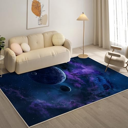 YZQGLHP Wolken Teppich Planet Teppiche, Weich Kurzflor & Waschbar & rutschfest Fussmatte Innen, Easy Clean Teppichs 60x90 cm fürs Wohnzimmer, Schlafzimmer und Esszimmer YZQGLHP Wolken Teppich Planet Teppiche, Weich Kurzflor & Waschbar & rutschfest Fussmatte Innen, Easy Clean Teppichs 60x90 cm fürs Wohnzimmer, Schlafzimmer und Esszimmer von YZQGLHP