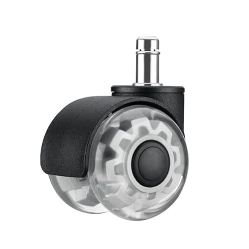 (5 Stück) 2 Zoll Staubdichter Gaming-Stuhl Mit Doppelrad, Bürostuhl, Universalrad/Sicherungsringschraube M11/geräuschlose Rolle, Staubdicht(M11-Gray) von YZQOZKJH