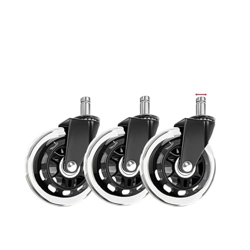 1-5 STÜCKE Universal Mute Caster 50KG Rad 10mm 11mm Ersatz Bürostuhl Schwenkrollen 360 Grad Räder Möbel Hardware(3 Piece 10mm) von YZQOZKJH