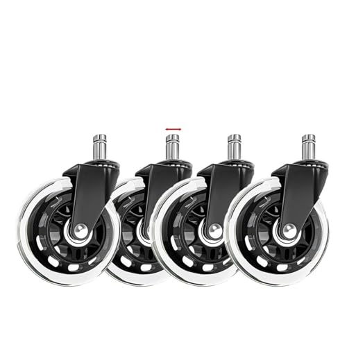 1-5 STÜCKE Universal Mute Caster 50KG Rad 10mm 11mm Ersatz Bürostuhl Schwenkrollen 360 Grad Räder Möbel Hardware(4 Piece 10mm) von YZQOZKJH